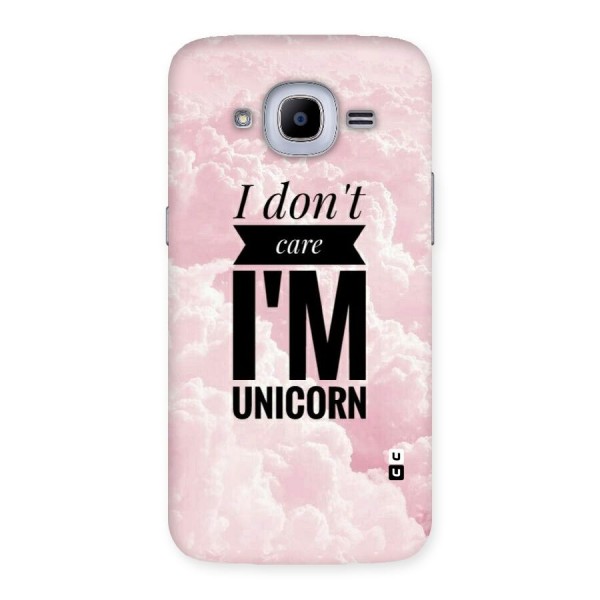 Dont Care Unicorn Back Case for Samsung Galaxy J2 2016